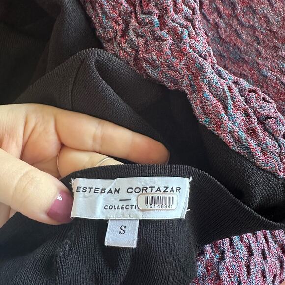 Esteban Cortazar Contrast Sweater Dress - Picture 3 of 8